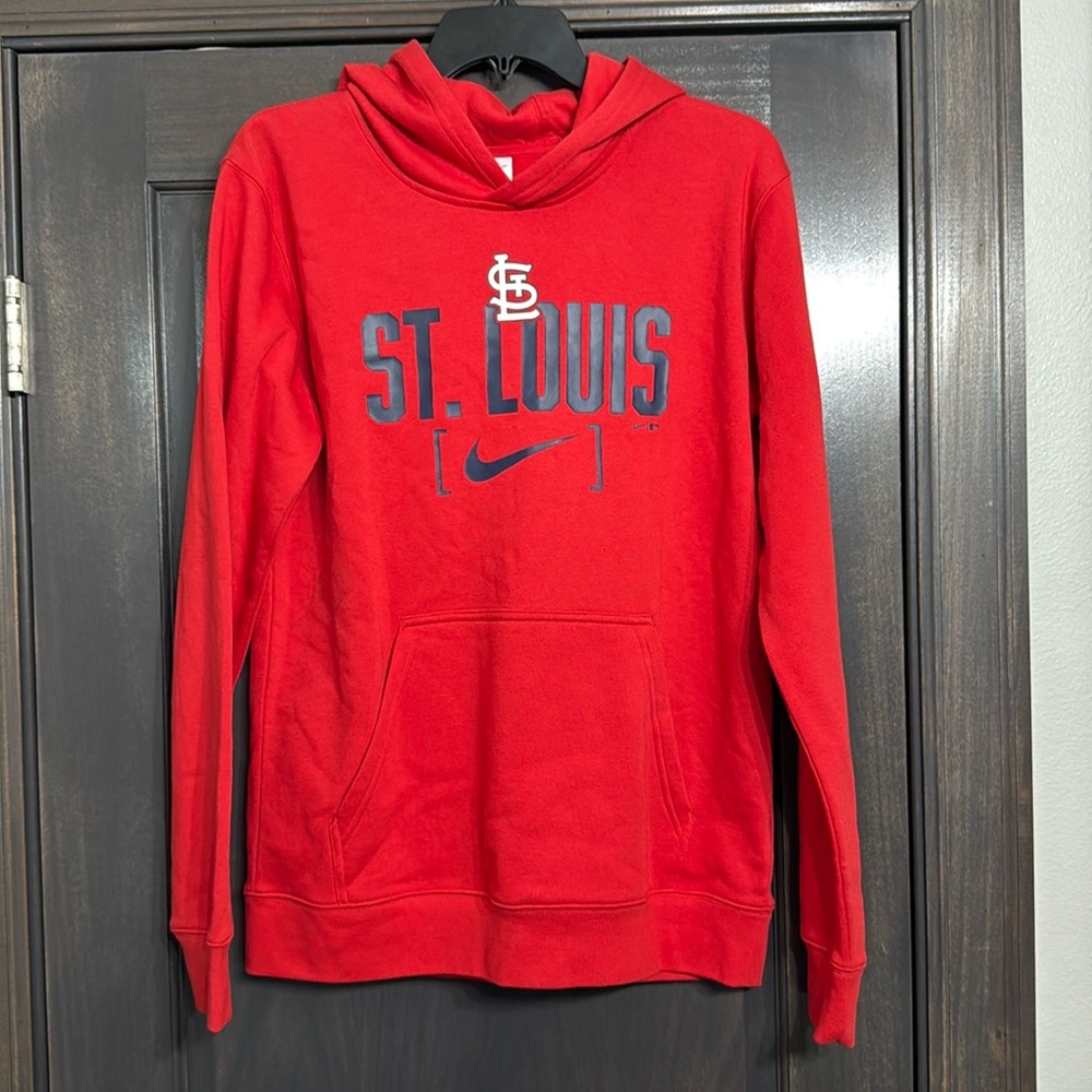 Nike NWT Kids MLB St Louis Cardinals Nike Dri Fit Sweatshirt Pullover XL
